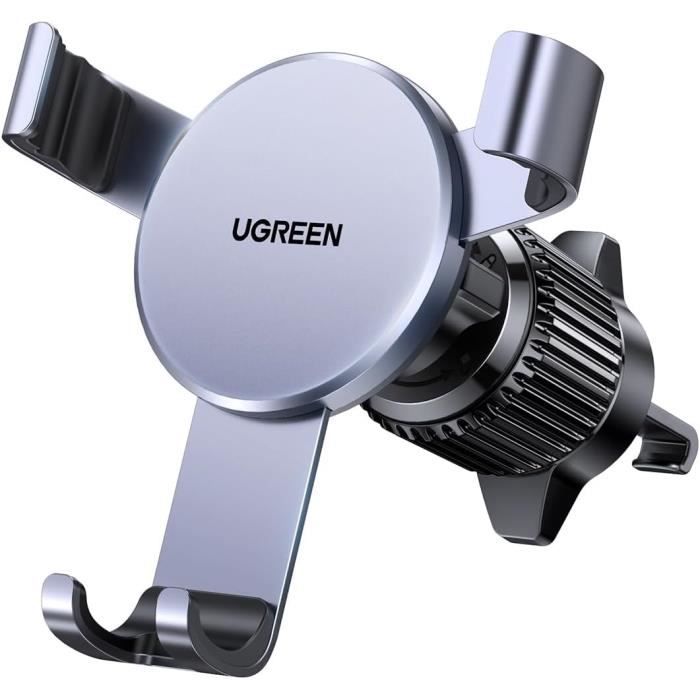 UGREEN Support Téléphone Voiture Grille Aération - Gravité Automatique, Silicone, Compatible IPhone/Samsung/Galaxy