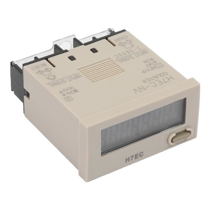 Compteur Numérique LED 6 Chiffres – Détecte Objets Transparents, Réglable 30-300mm, Pour Usine/atelier
