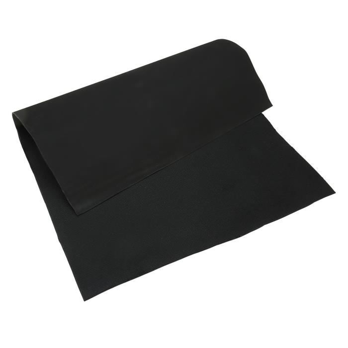 AHANDMAKER Semelle Caoutchouc Antidérapante 3 Mm – Feuille Réparation Chaussures 12.6x10.2 Cm, Noir, Motif Ondulé Anti-Glisse