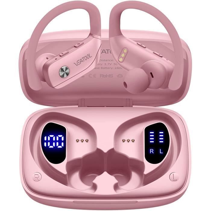 Écouteur Sans Fil VEATOOL Bluetooth 5.1 Sportif Étanche IPX5 HiFi