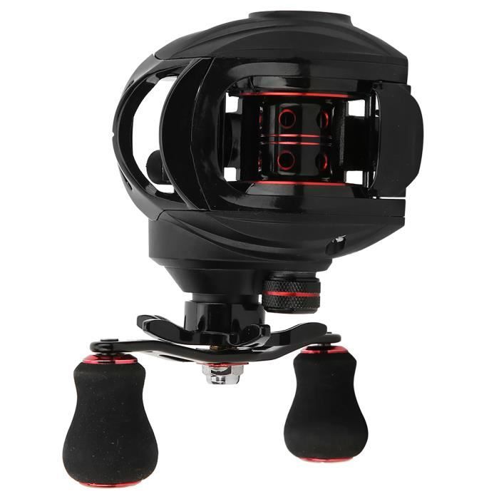 Moulinet de cerf-volant anti-retour avec frein à main, bobine de corde professionnelle d'extérieur à manivelle Wanhe Roulette, accessoires durables (marron