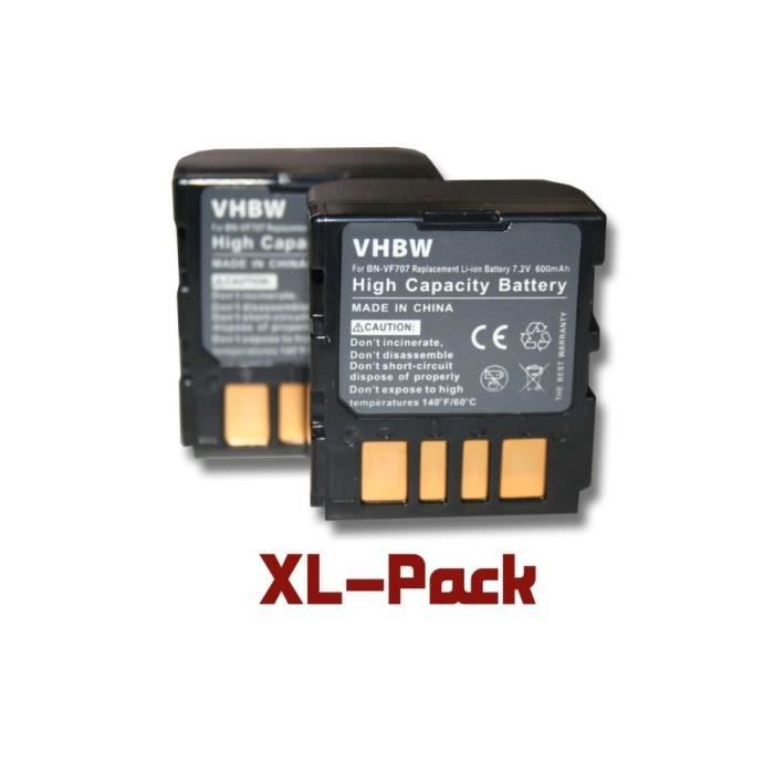 EXTENSILO 1x Batterie Compatible Avec JVC GR-D245E, GR-D245, GR