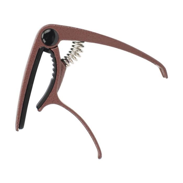 VINGVO Capo pour ukulélé Guitare acoustique Capo en alliage de zinc à l