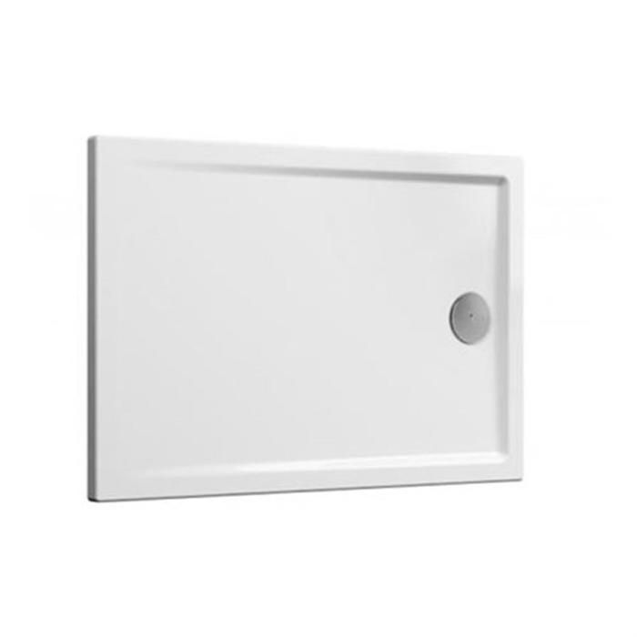 Receveur de douche Vitra Cascade (sans bonde) - 900 x 900 x 40mm - Couleur : BLANC - 3 faces émaillées PN12 blanc