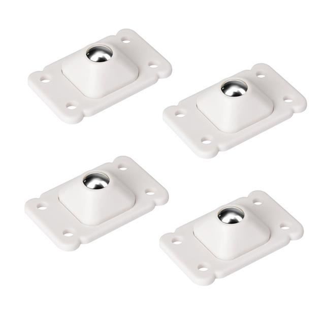 Lot De 8 Roulettes à Profil Bas 1,3 Cm - Roulettes Pivotantes Auto-Adhésives Silencieuses Pour Meubles