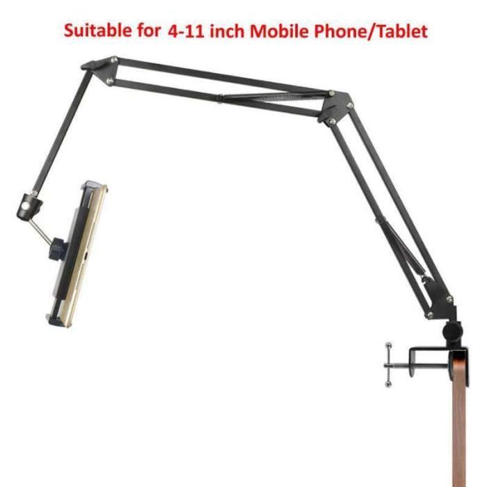 Support De Microphone Pour Tablette, Smartphone, Support Robuste