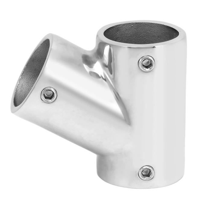 Connecteur Pivotant Pour Tuyau Bateau 22mm/25mm - Acier Inox 316, Pliable à 180° - Pour Bimini, Suntop, Mât