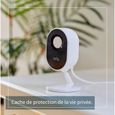 Arlo Essential Spotlight Indoor - Pack de 1 caméra de surveillance Wifi avec fil - Blanc - 1K - Bouclier de confidentialité-1