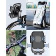 Support Téléphone Vélo Universel,Support Telephone Moto,pour Guidon Diamètre 15-34mm Bicyclette Scooter,pour Smartphone 4.1-7.2-1