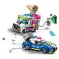 LEGO 60314 City La Course-Poursuite du Camion de Glaces, Jouet de Voiture de Police, avec 2 Bandits, Cadeau Enfants Dès 5 Ans-1