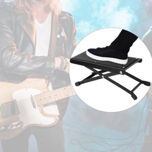 Tabouret De Guitare En Fer Plastique 4 Niveaux Réglable En Hauteur Repose-pieds - Maison