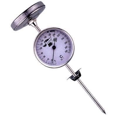 INRIGOROUS Lot De 2 Thermomètres à Frire Profonds En Acier Inoxydable