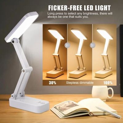 Lampe Bureau LED Pliable Rechargeable USB - 2 Modes Luminosité - 300 Lumens - Portable Pour étude
