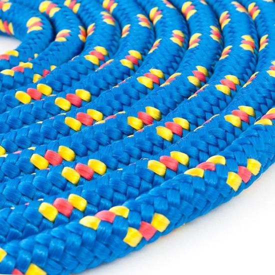 100m corde élastique câble 8mm bleu plusieurs tailles et couleurs 