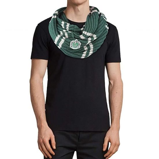 Harry Potter Serpentard 07 filles Foulard Poudlard Merchandise officiel Idée cadeau pour les filles Warmers d/'hiver Harry Potter écharpe