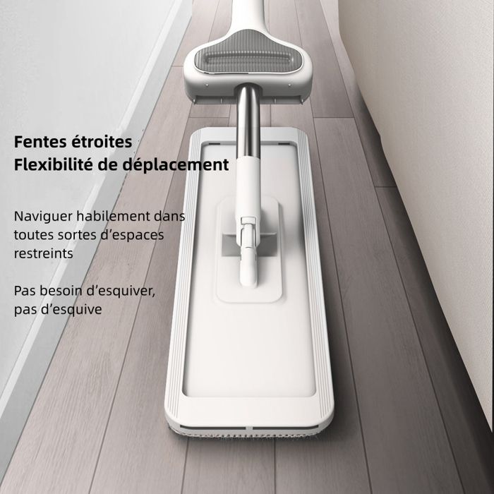 Accessoire Ménage Pratique Balai Serpillère Avec Essorage - Éponge PVA Absorbante Réutilisable, Poignée Réglable 110 Cm, Pour Sols Carrelés, Bois, Stratifié Serpillère éponge PVA