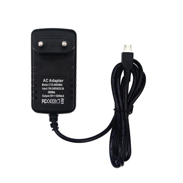 UE - Adaptateur'alimentation Raspberry Pi 3, 5V 3A DC, chargeur ...