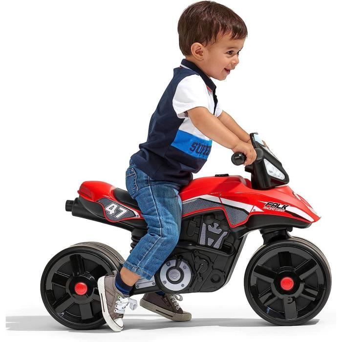 Porteur Moto Falk Racing Team Rouge Enfant Falk 2 roues Plastique recycl 75 5 x 40 x 50 cm