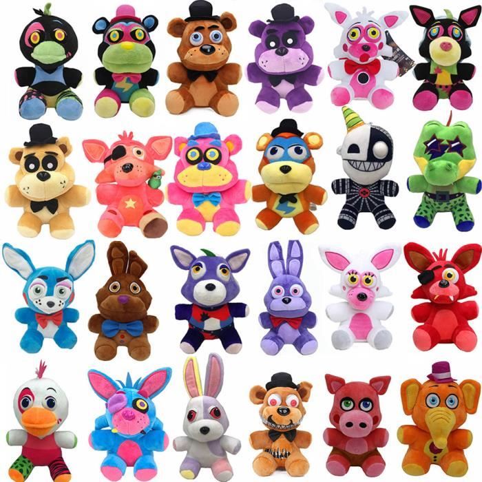 2 pièces Jouet en peluche FONGWAN FNAF poupée pour les fans de jeux de cinq  nuits - 25cm - Peluche - à la Fnac