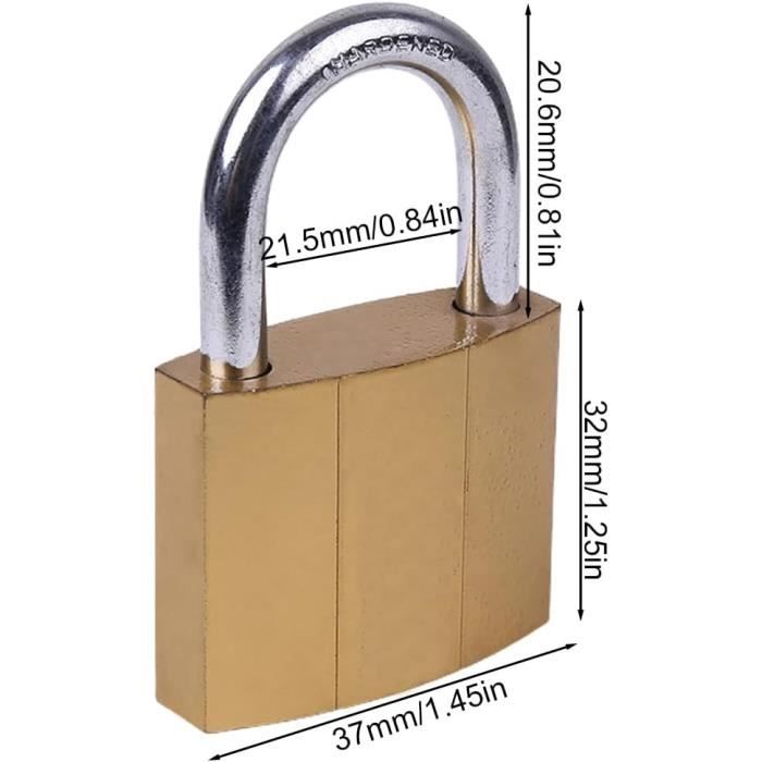 Lot 2 Cadenas Mini Étoile Doré Avec Clés – Cadenas Petit Format Pour Valise, Ordinateur, Sac, Boîte