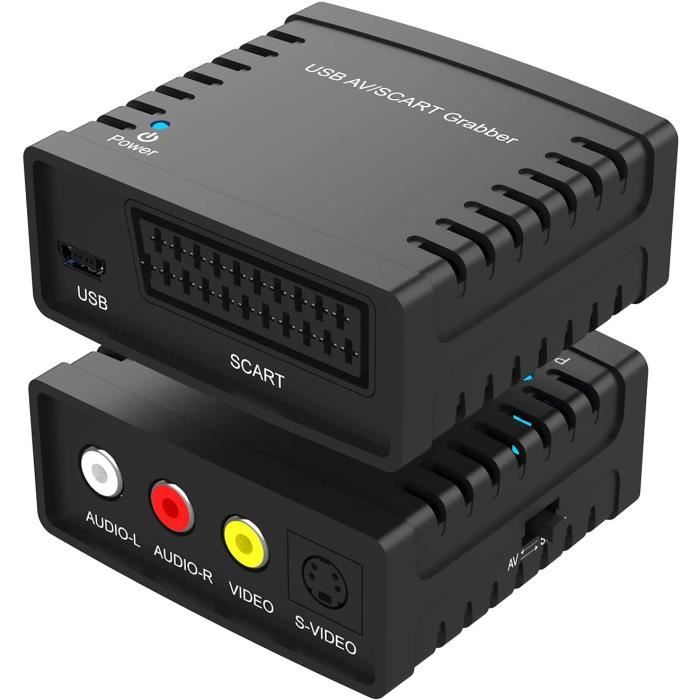 Cartes de Capture Audio vidéo convertissCartes de Capture Audio vidéo  convertisseur VHS numérique vidéo Adaptateur USB,convertisseur vidéo