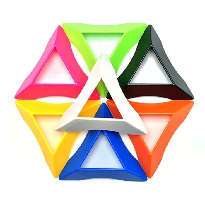 Lot De 4 Cubes Magiques Argentés – 1x3x3, 2x2, 3x3 Windmill, Mirror Cube – En ABS – Pour Améliorer Mémoire, Patience Et Dextérité – Dès 7 Ans