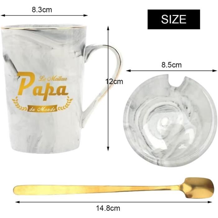 MUGFFINS Tasse 'Kaffee & Zigarre' – 350 Ml, Spülmaschinenfest, Witziges Design