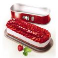TEFAL Moule à cake Delibake en acier - Ø 30 x 11 cm - Rouge et gris - Avec charnière-2