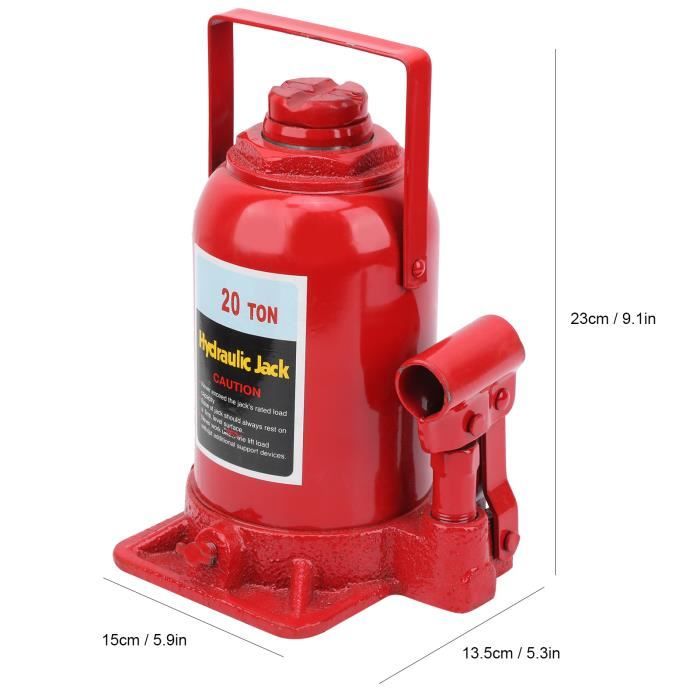 Cric Hydraulique Bouteille 10 Tonnes – Cric à Bouteille Soudé Avec Poignée Longue 3 Sections, Vis Réglable, Pour Voiture, Camion, 4x4 – Levage Puissant & Compact