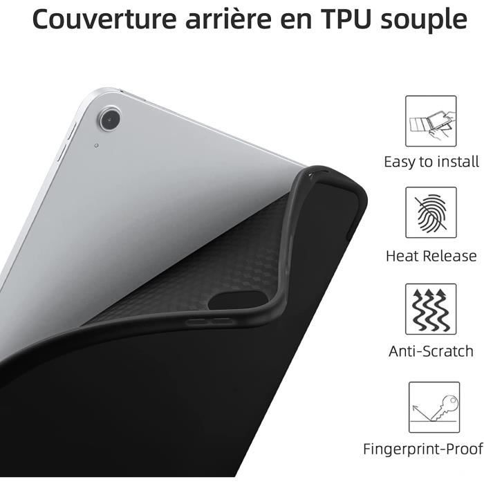Housse Etui Apple Ipad 10,9 Pouces 2022 4g/5g Noire - Pochette