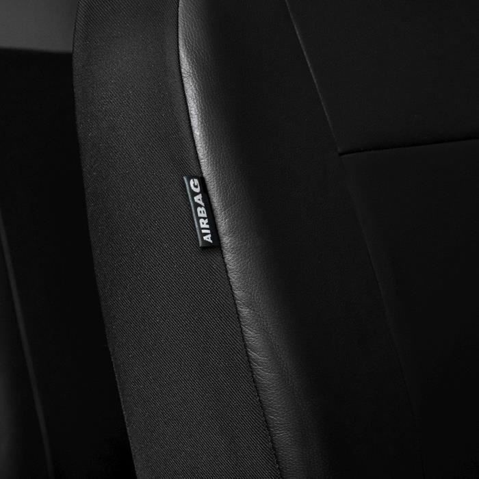 Housse de siège Robusto pour Renault Clio III BR0/1, CR0/1 01/2005-12/2014,  1 housse de siège arrière pour les sièges normaux, Housses de siège pour  Renault Clio