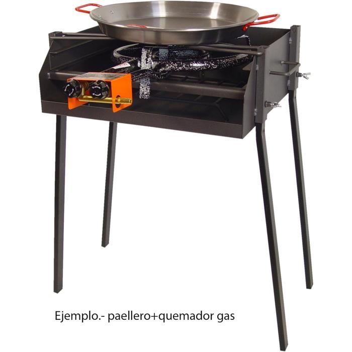 Barbecue quadrato con supporto per paella 50x75cm imex el zorro