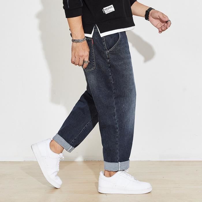 Jean homme sales grande taille élastique