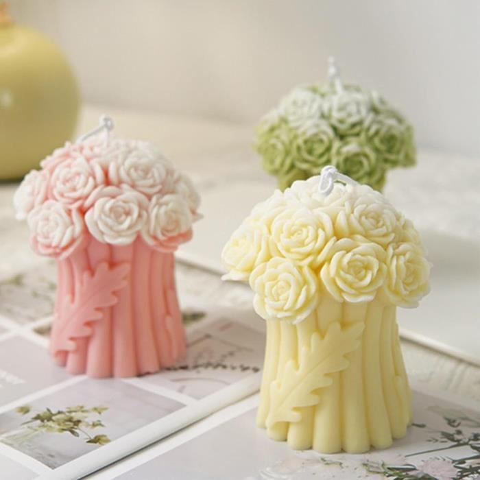 Molde De Silicona Para Velas Y Jabones - Forma De Flor, Resistente Al Calor - Para Manualidades Creativas