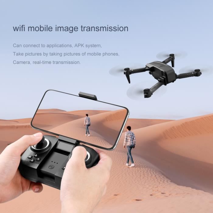 Quad Drone avec caméra et sac de rangement - caméra full HD - 3 batteries