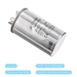 PATIKIL CBB60 Condensateur 5uF Condensateur de Démarrage, 2 Pcs AC 450V 2 fils 50/60Hz Fond Cylindrique avec M8 x 13mm Vis pour Machine à Laver