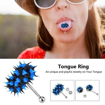 Piercing De Langue Vibrant HoveeLuty - Acier Inoxydable Noir, Fonction Vibration