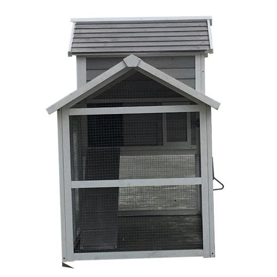 Poulailler Enclos Faverolles L Gris 6 À 8 Poules - Cdiscount 