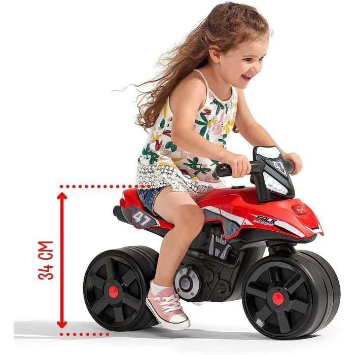Porteur Moto Falk Racing Team Rouge Enfant Falk 2 roues Plastique recycle 75 5 x 40 x 50 cm Cdiscount Jeux Jouets