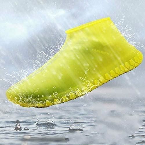 Lot De 4 Surchaussures Imperméables En Silicone Réutilisables – Antidérapantes, Lavables, Tailles 38-43 (L), Idéales Pluie, Boue & Activités Outdoor