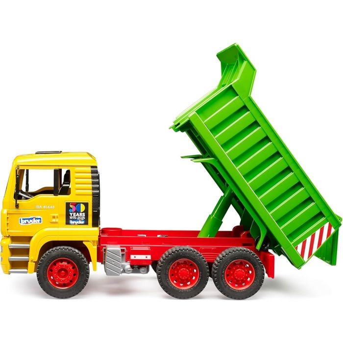 Bruder MAN TGA Camion à benne basculante avec pelle sur