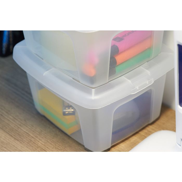 30 Pcs Transparent Mini Boîte de Rangement, Plastique Conteneurs De