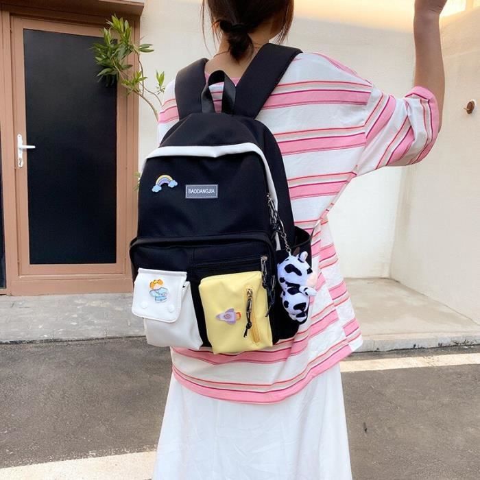 Off white Sac dos d t multi poches pour femmes nouvelle