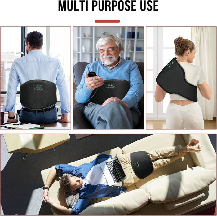 Coussin Chauffant Electrique Coussin Chauffant Funlover Pour Règles Et Douleurs Dorsales - Portable Et Sans Fil - Éligible FSA/HSA Douleur Regle