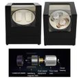 2 + 0 remontoir de montre automatique en bois pour montre-bracelet  montre mécanique  -UK plug 100V-240V  HB027 -WAN-0