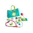 Mallette De Docteur Fisher-Price – 7 Accessoires Médicaux – Stéthoscope, Tensiomètre, Seringue – Jeu D'imitation Dès 3 Ans