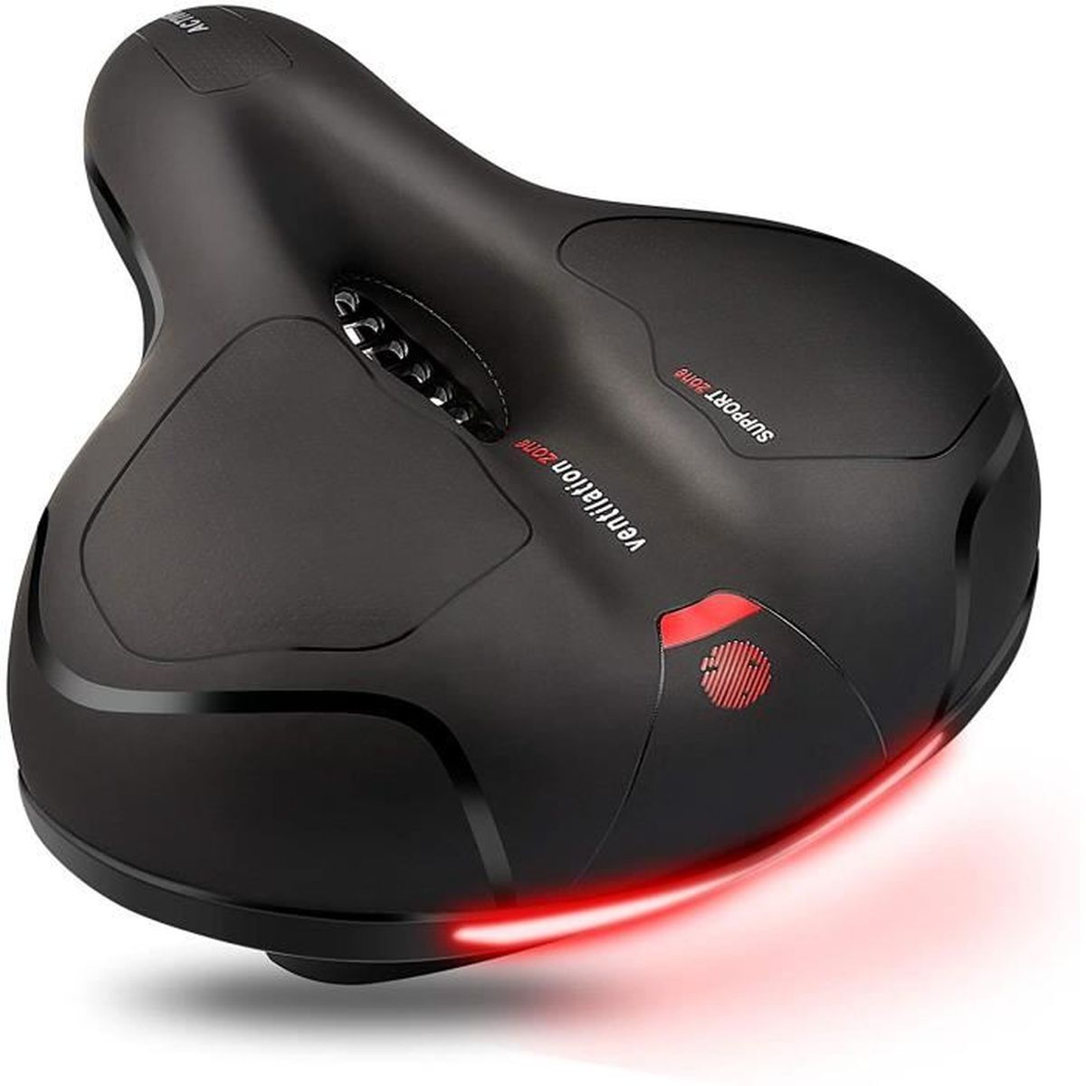 GORIX Selle De Vélo Coussin Confortable Avec Rail Vélo De Route De