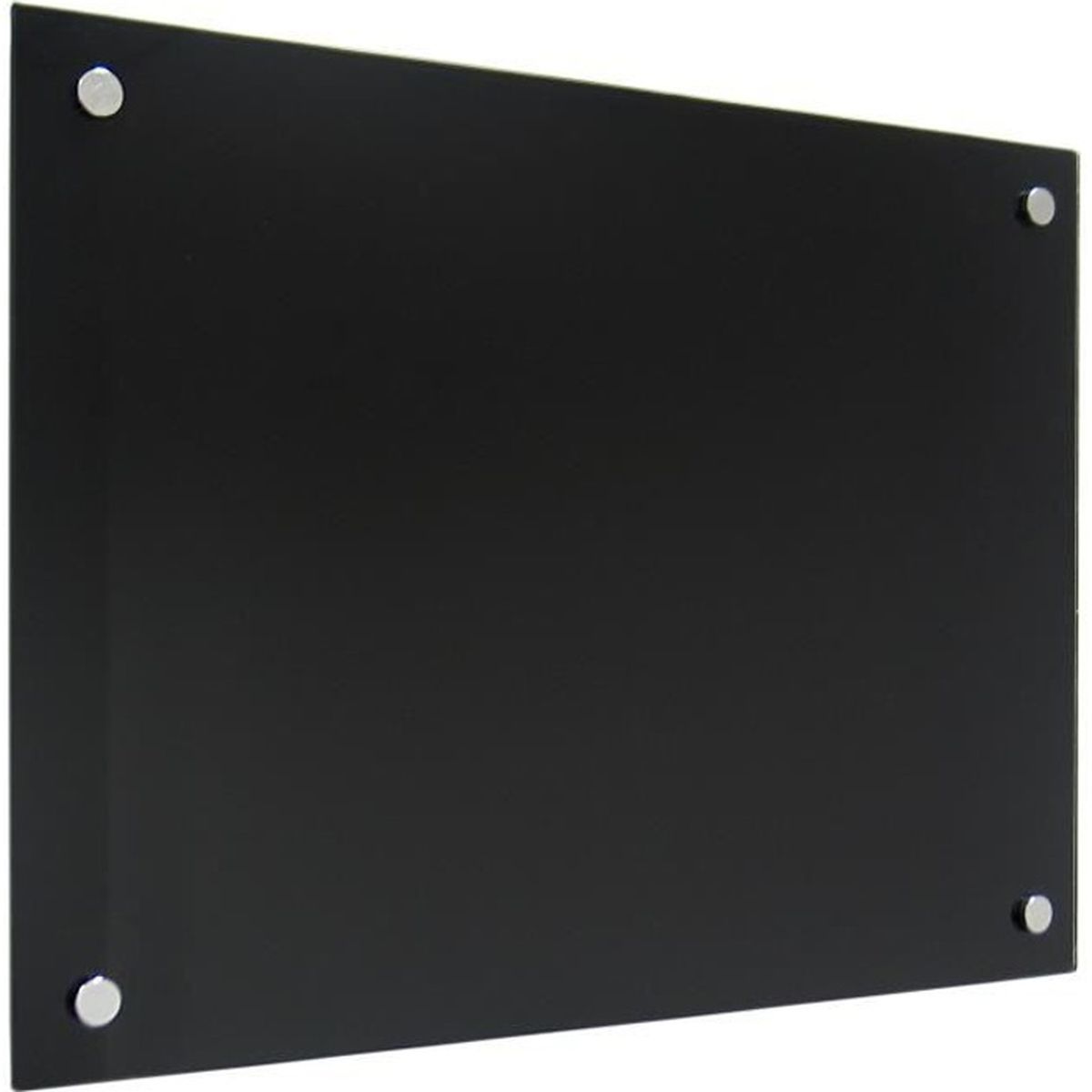 montage horizontal ou vertical peut être utilisé comme surface de projection 4 mm d'épaisseur Tableau magnétique en kit avec 1 marqueur et 2 aimants en verre trempé 90 x 60 mm 