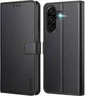 Coque Pour Samsung Galaxy A26 5G, Pochette Etui Housse Cuir à Clapet avec Fermeture Magnétique et Multifonction Noir - New&Teck