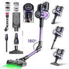 LIN SHUN DS 580W/58000pa Aspirateur Balai sans Fil 6*3500mAh/60mins Filtration en 7 Etapes 7 en 1 Aspirateut sans Fil Brosse Motorisée LED